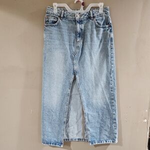 Garage Denim Maxi Skirt Size Small Light Blue